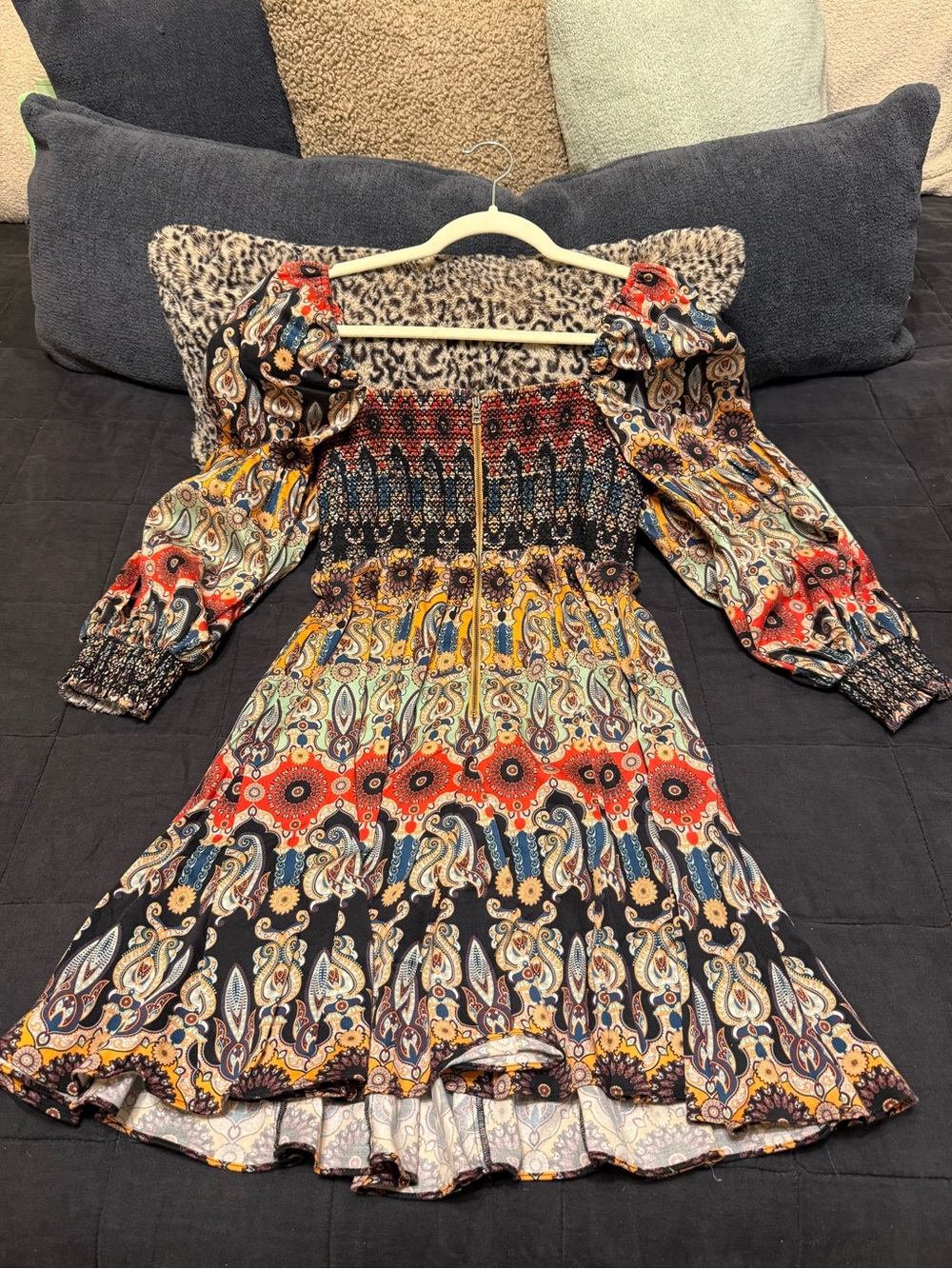 Alice + Olivia Julissa Empire waist godet mini dress - Picture 3 of 4